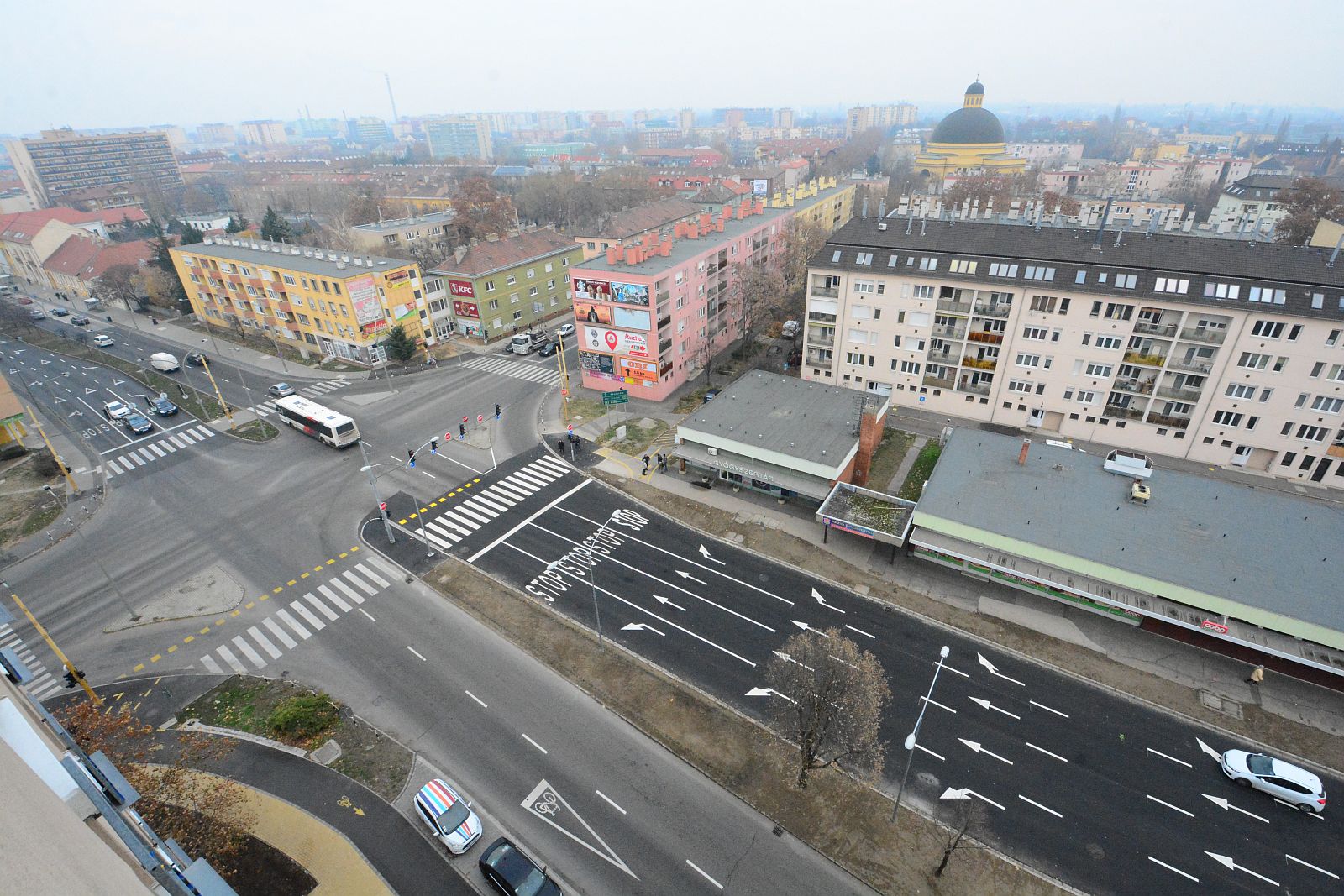Forgalomkorlátozások lesznek a Széchenyi – Horvát István utcai csomópontban pénteken és jövő héten